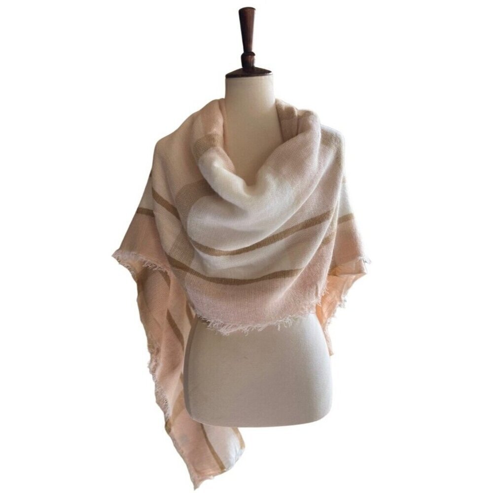 Women Fashion Scarves Acrylic Multicolor Big Tartan Scarf Wrap Shawl